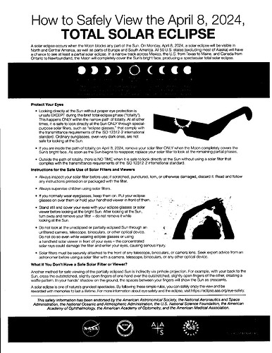 Eclipse Viewing Safety - AAS