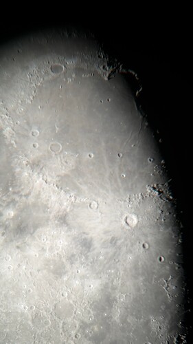 Lunar Mare Imbrium Region Mt. Range