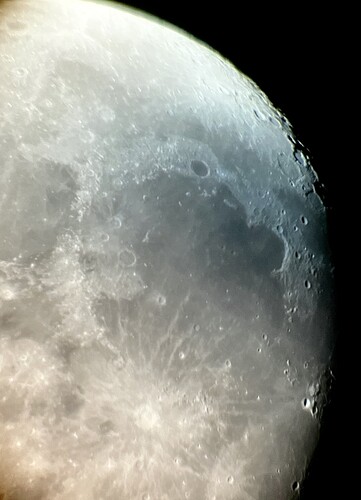 Lunar view at 125x Mag
